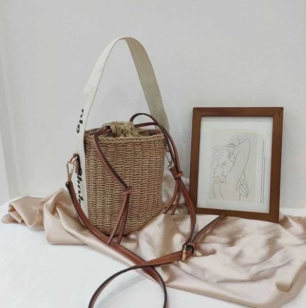 

mini woody straw bags designer bag luxury crossbody shoulder bucket tote handbag woman totes purses fashion cross body
