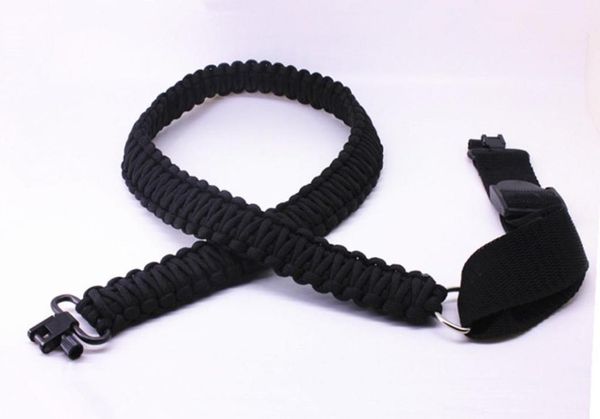 

brand new adjustable paracord tactical 550 rifle sling strap with swivels4550743