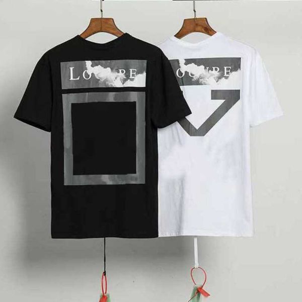 

luxury designer men's t shirt brand t-shirts back arrow x letters print women t-shirt casual cotton tees hip hop short sleeve couples s, White;black