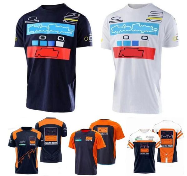 

f1 racing round neck polo shirt summer team short sleeve t-shirt same customized