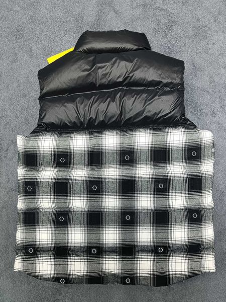 

monclairer check mens down vests fashion design men gilet designer vest mens autumn winter men gilets size 1--5, Black;white