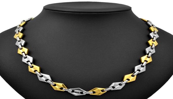 

sunnerlees fashion jewelry stainless steel necklace 11mm geometric link chain silver gold color men women gift sc135 n8410594