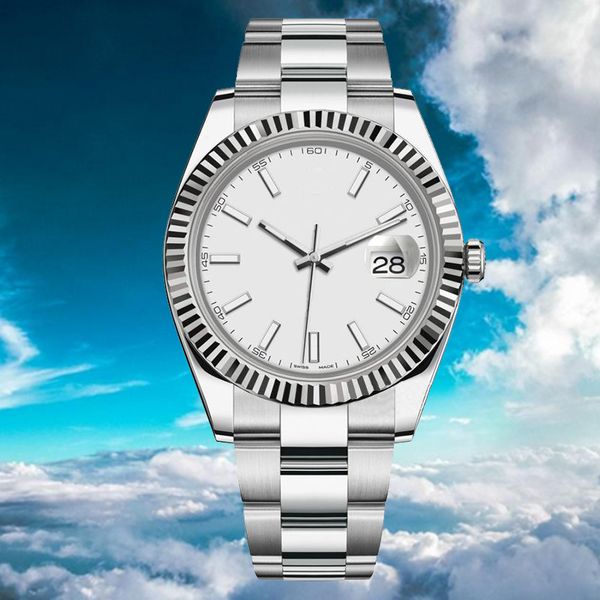

mens watch movement 36/41mm mens mechanics watches full stainless steel super luminous 28/31mm quartz women watch couples style classic wris, Slivery;brown