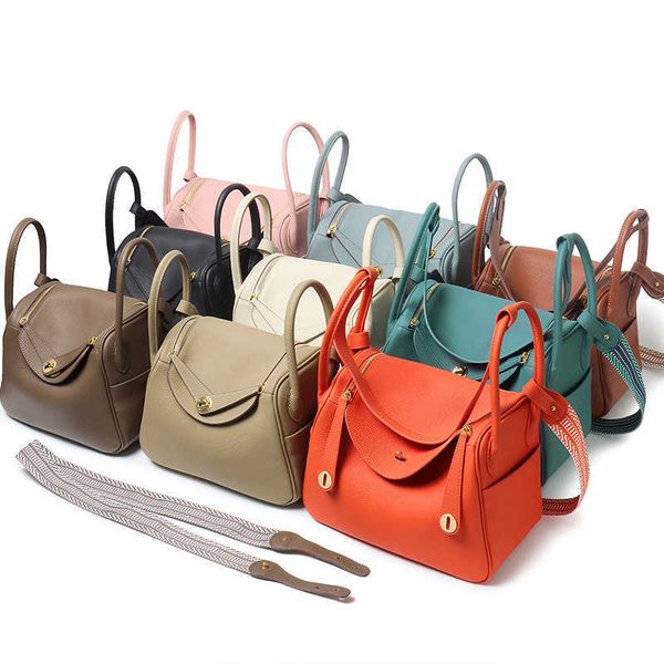 

luxury hemrres tote bag layer togo cowhide doctor bag lindys women's one shoulder handbag medicine box leather pillow long strap mpuk
