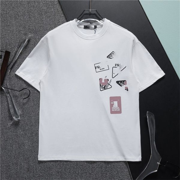 

men's loose t-shirt shirt summer fashion men's wardrobe h36, White;black