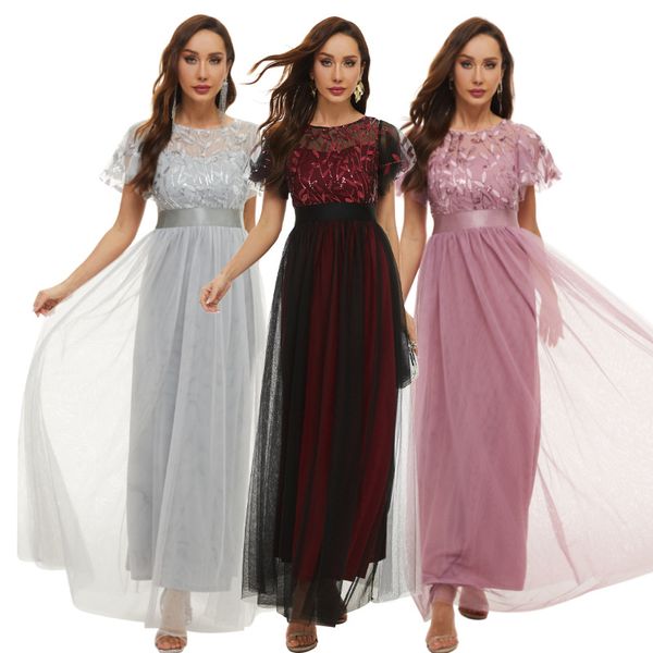 

dresses for women casual spring and summer short sleeve printed party gown dress guest dresses bridesmaid dresses formal elegant evening gow, Black;red