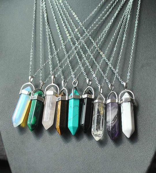 

necklace gold chain silver stainless steel jewelry natural stone pendants statement chokers necklaces rose quartz healing crystals8729546