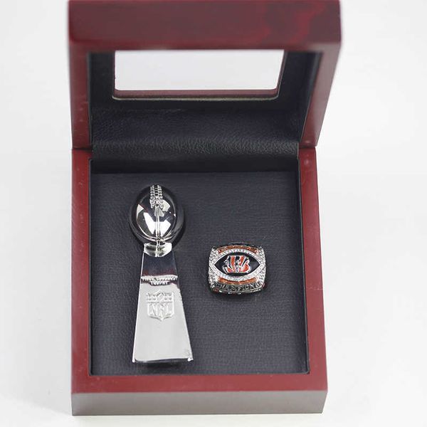 

2021 cincinnati tiger afc united states champion ring with 10cm cup case, Silver