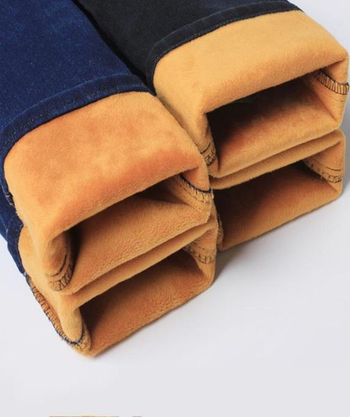 

2017 winter plus velvet skinny jeans men thermal underwear gold velvet thicken solid slim warm jeans casual denim pencil pants5858509, Blue