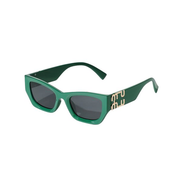 

sunglasses mu fashion womens personality mirror leg metal large letter design multicolor brand glasses factory outlet promotional special, White;black