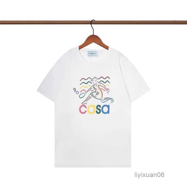 

stussys mens designer t shirt casablanca woman t-shirts casa fashion 100% cotton short sleeve street style men tshirt casablanc shirts 5 6q7, White;black