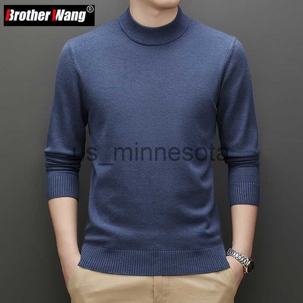 

men's sweaters autumn winter men's thick turtleneck sweater 2022 classic fashion casual warm pullover warm knit sweater male brand, White;black