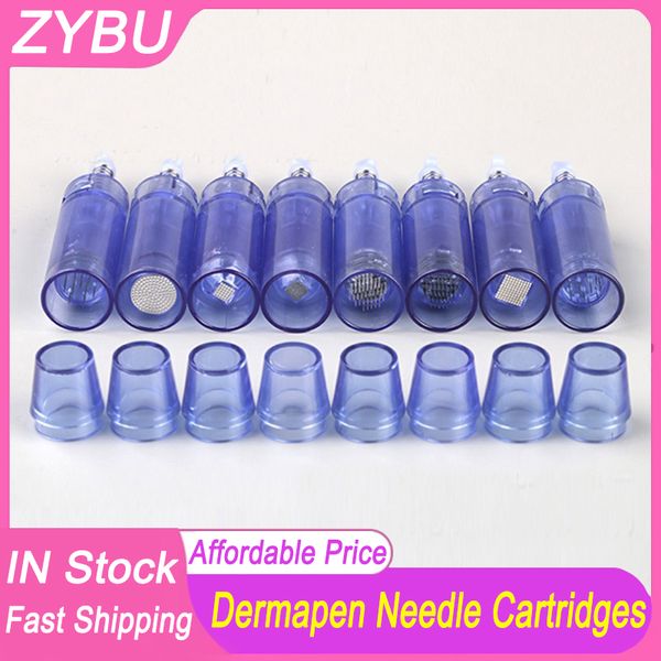 

50 pcs 9pin/12pin/24pin/36pin/42pin/nano round 5d 3d silicone needles dermapen derma dr.pen a1 cartridges microneedling bayonet mts tips
