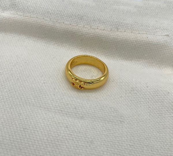 

2023 luxury quality charm punk band ring in two colors plated have stamp ps7319b, Silver