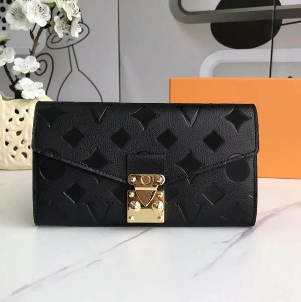 

designer wallet men's black wallet women's louisisity wallet vionity's vuonity lively envelope wallet embossed letter emprein