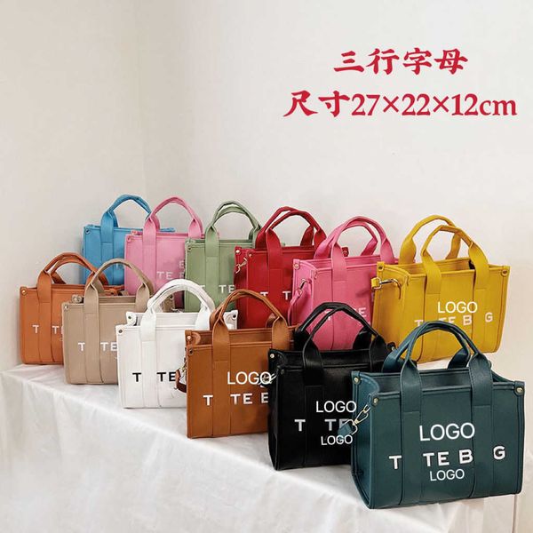 

the totebag bag women's letter new tote handbag pu cross-border tide