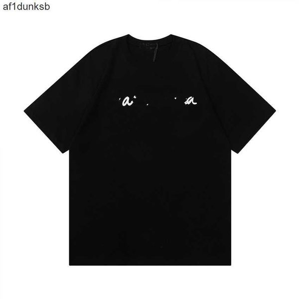 

new student balencaigaly wrinkle letters balencigaly lining men's cotton soft t-shirts resistant printing fashion casual men couple sho, White;black