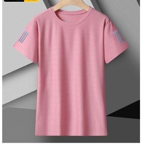 

mens tshirts quick drying round neck sports tshirt gym jersey fitness shirt trainer running mens breathable sportswear class service 230720, White;black