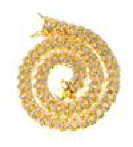 

diamond iced out tennis chains necklaces mens gold silver miami cuban link chain fashion high quanlity hip hop bling jewelry5514521, Black