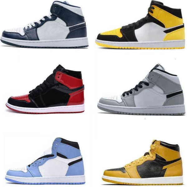 

1s yellow toe gradeschool basketball shoes bred patent infant sneakers td toddler trainers big kids boys gilrs size 4y 5y, Black