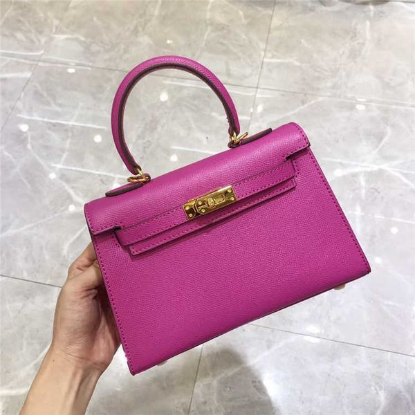 

2023 new generation ii kelly bag premium feel hand palmprint cowhide mini portable one shoulder crossbody 22cm