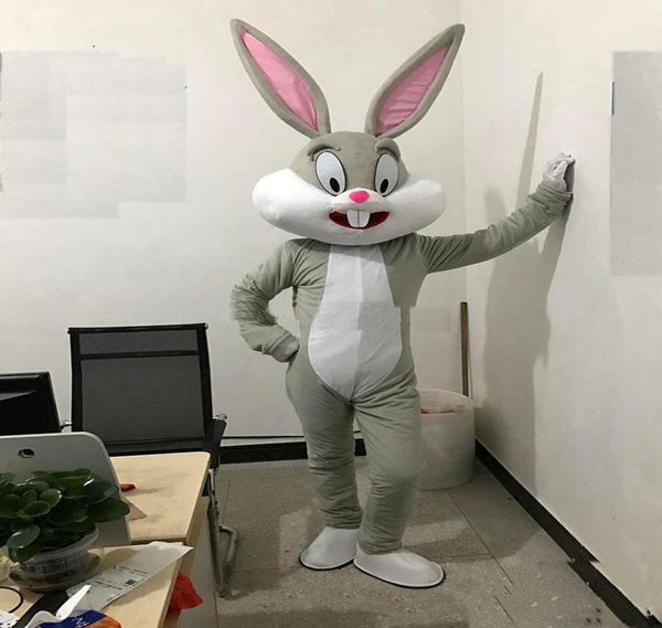 

2019 discount factory professional easter bunny mascot costumes rabbit and bugs bunny mascot for 6040094, Red;yellow