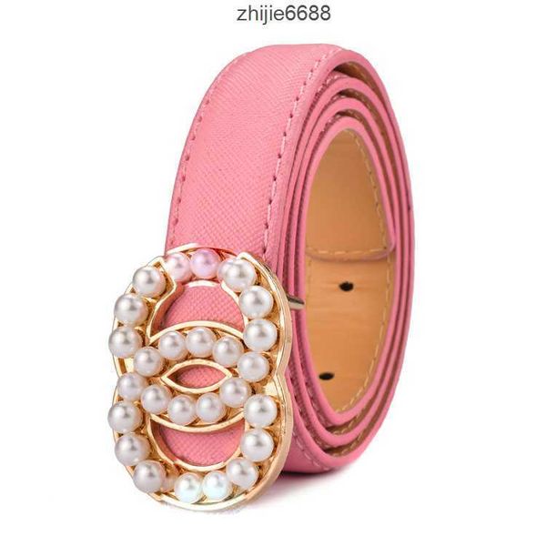 

designer womens belt diamond pearl multicolor leather belt fashion all-match jeans with woman and man retro decoration buckle belts, Black;brown