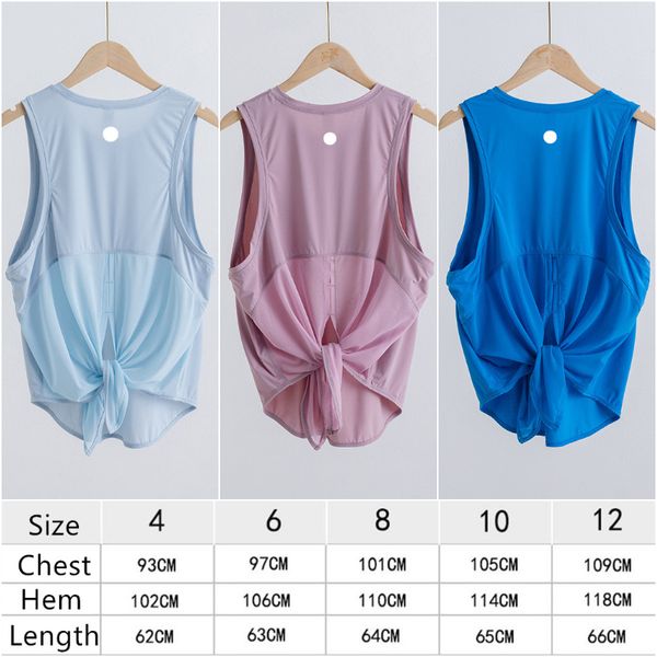 

ll-501 women yoga outfits sleeveless tshirt vest girls running sport ladies casual loose sportswear gym exercise fitness wear breathable