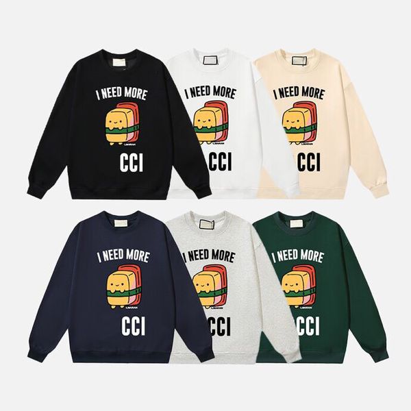 

men's plus size hoodie and sweatshirt designer letter embroidered round neck sweater classic jacquard sweater color black and white siz, Black;brown