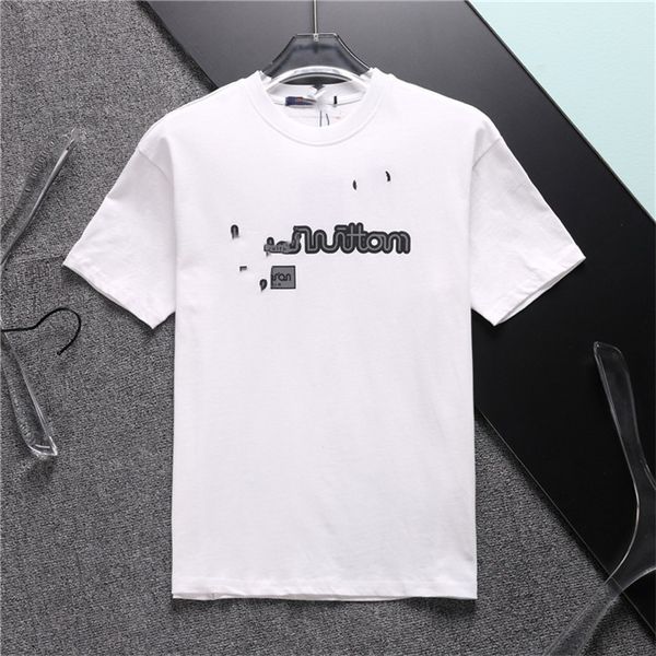 

men's loose t-shirt shirt summer fashion men's wardrobe h76, White;black