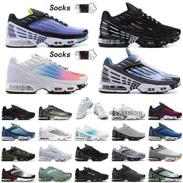 

with box 2022 new arrival running shoes tn plus 3 iii obsidian crimson red laser blue hyper blue graphy pack purple grey tiger neon women me, Black