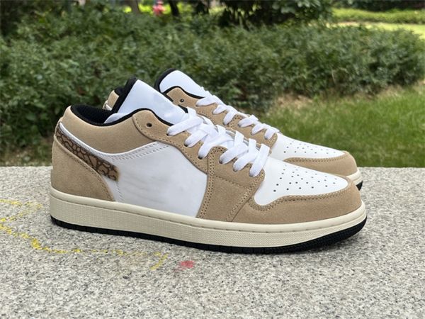 

men shoes 1 brown elephant dz4130-201 basketball shoes sports sneakers real leather color with og box