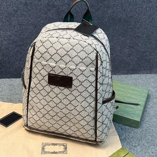 

brand backpack 2024 new soft leather backpack women's vintage printed travel bag fashion versatile large capacity casual women's s