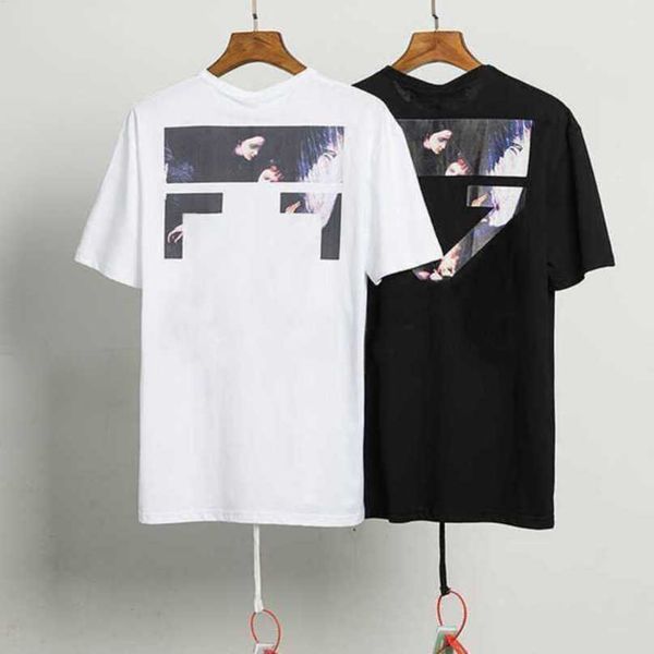 

luxury fashion mens t shirt designer brand t-shirts casual summer tees women back arrow x print t-shirt couples sports tshirts hip hop short, White;black
