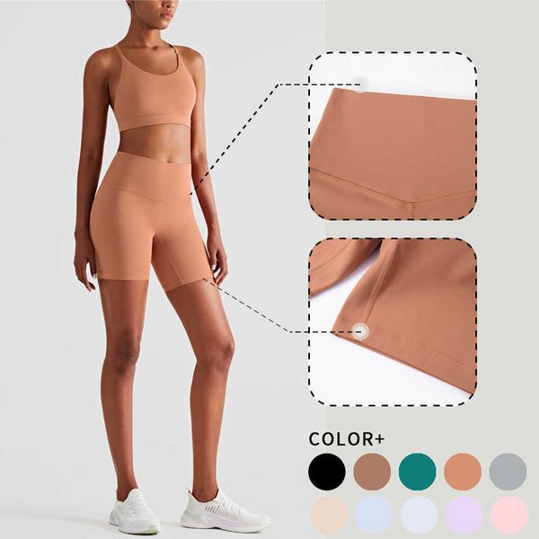 

summer wisruning high waist push up shorts for woman bicycles for fitness sports tights yoga leggings workout sportswear for gym outfit lll-
