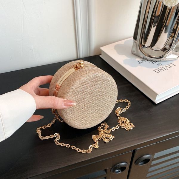 

evening bags shoulder bag mini wallet allmatch handbag trend design round box chain crossbody for women lipstick bolsa 230720