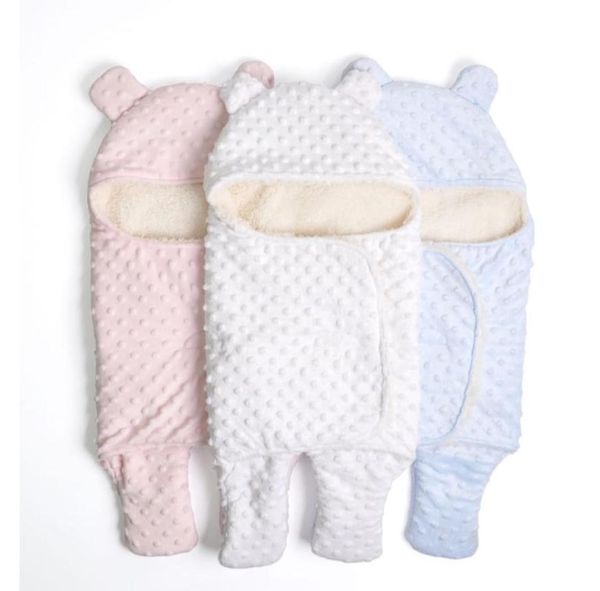 

fleece baby blanket newborn baby swaddle wrap soft winter bedding receiving blanket manta bebes sleeping bag 018m newborns6619366