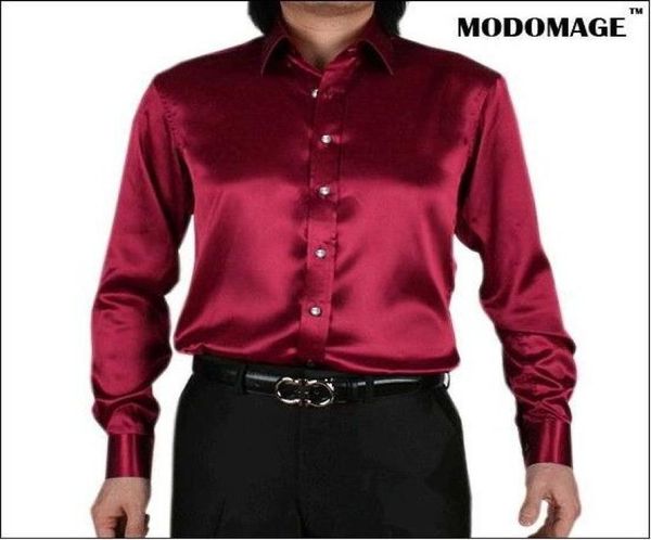 

new spring autumn fashion brand men clothes slim fit mens long sleeve shirt men silk cotton casual male shirts social plus size to8257693, White;black