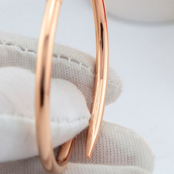 

charm bangle gold bangles for women nail bracelets gold men cubic zirconia 316l titanium steel jewelry designer jewelry luxury design gift, Black