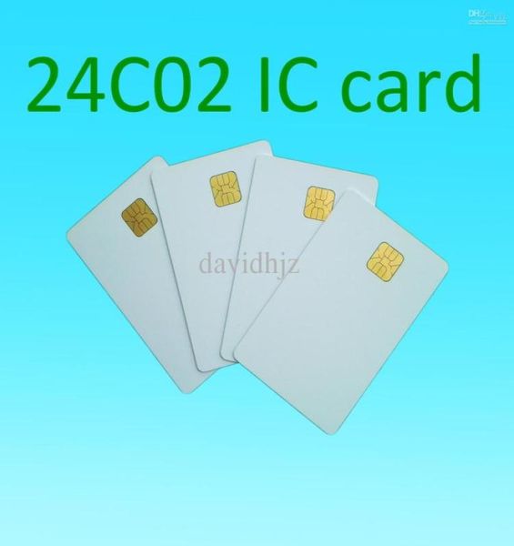 

atmel 24c02 blank contact ic card smart pvc card0123456901708