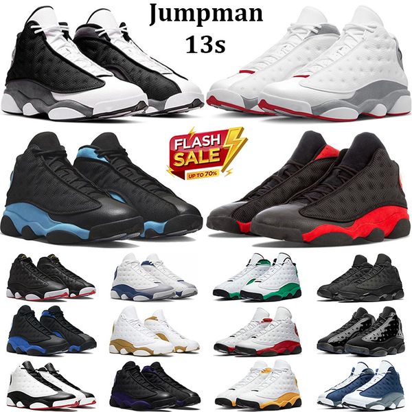 

jumpman 13 basketball shoes men women 13s black flint wolf grey playoffs university blue black cat hyper royal bred mens trainers outdoor sn