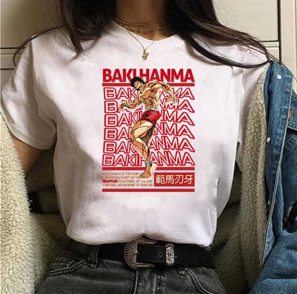 

baki the grappler boxing graphic t shirts harajuku_, White