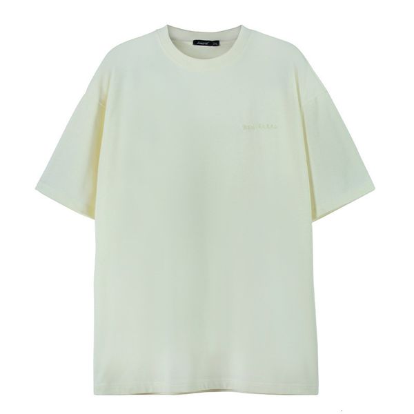 

mens tshirts short sleeved tshirt cotton simple loose shoulder wholesale 230720, White;black