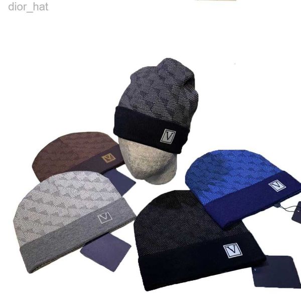 

classic designer autumn winter style beanie hats men and women fashion universal knitted cap autumn wool outdoor warm skull caps, Blue;gray