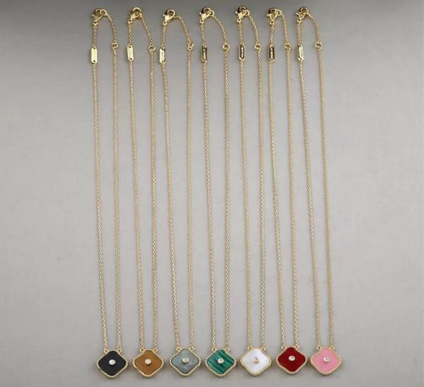 

women039s luxury designer necklace fashion fourleaf clover cleef pendant necklaces 18k gold necklace women love wedding jewelr3951444, Silver