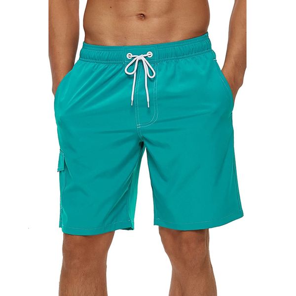 

men's shorts swimsuits man summer beach shorts mesh lined swimwear board shorts male men's swimming trunks bathing suit sports clo, White;black