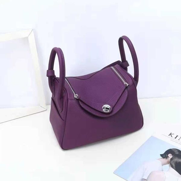 

luxury hemrres tote bag first layer the of cow skin litchi pattern lindys bag doctor's medicine leather women's live broadcast goo