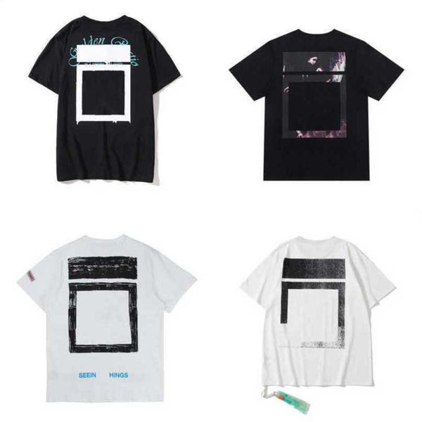 

designer fashion mens t shirt brand luxury cottont-shirts summer casual tees women back arrow x print t-shirt hip hop short sleeve couples s, White;black