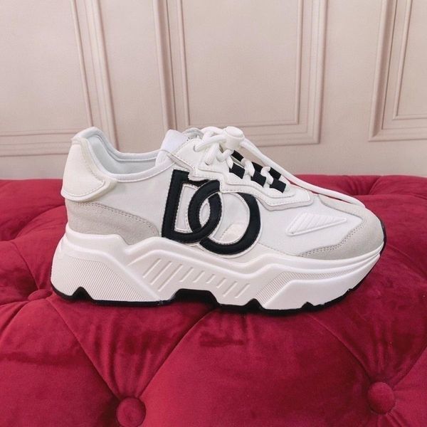 

luxury brand casual shoes 1984 vintage luxury leather trainer thick sole with color comfortable men and women sneakers b22 match fashion col, Black