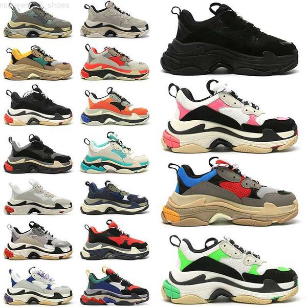 

triple s sneaker platform men women designer casual shoes black white blue red green yellow mens trainer
